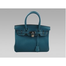 Hermes Birkin 25 Togo Cuero Azul