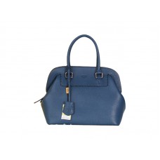 Bolso satchel mediano Selleria Adele de piel original de Fendi en azul