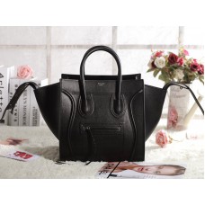 Bolso tote cuadrado Phantom de Celine, de piel Epsom, color negro