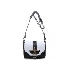 Bolso bandolera pequeño Givenchy Obsidian blanco y negro