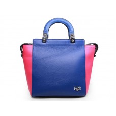 Bolso tote convertible de piel Givenchy Hdg azul y rosa