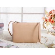 Bolso bandolera Celine Mini Trio marrón claro