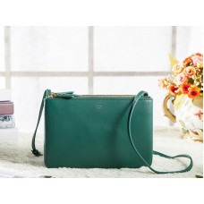 Bolso bandolera Celine Mini Trio color oliva