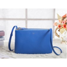 Bolso bandolera Celine Mini Trio azul claro