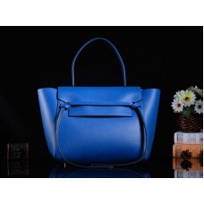 Mini bolso de cinturón Celine de piel de becerro lisa azul