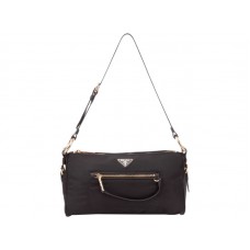 Bolso de hombro Prada Tessuto de nailon negro