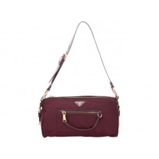 Bolso de hombro Prada Tessuto de nailon burdeos
