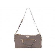 Bolso de hombro Prada Tessuto de nailon gris