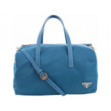 Bolso Prada Vela de nailon con asa superior azul claro
