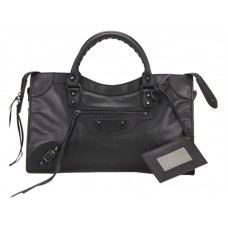 Bolso urbano clásico mediano Balenciaga negro