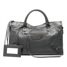 Bolso urbano clásico mediano Balenciaga gris