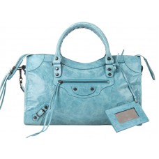 Bolso urbano clásico mediano Balenciaga azul claro