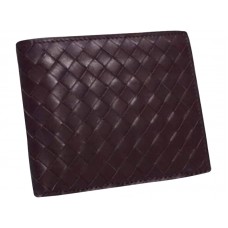 Cartera plegable Bottega Veneta en Intrecciato Vn burdeos