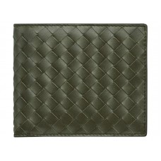 Cartera plegable Bottega Veneta en Pacific Intrecciato Vn Green