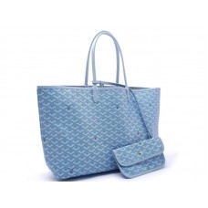 Bolso Goyard Saint Louis Tote Mm Azul Claro