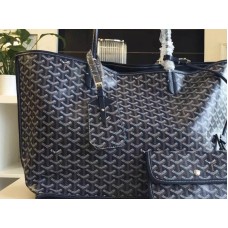 Bolso tote reversible Goyard Anjou Gm azul marino