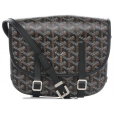 Bolso bandolera Goyard Chevron Belvedere PM negro