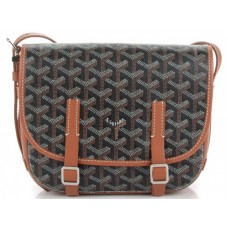 Bolso bandolera Goyard Chevron Belvedere Pm negro y marrón