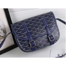 Bolso bandolera Goyard Chevron Belvedere Pm azul