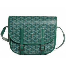 Bolso bandolera Goyard Chevron Belvedere Pm verde