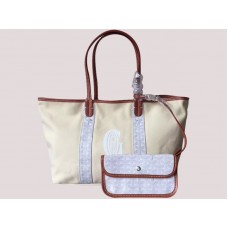 Bolso Goyard Anjou reversible de lona mm blanco H-gotogg3456s7