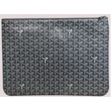 Goyard Chevron Senat Pochette Gm Gris Oscuro sar0201493