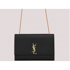 Bolso grande con cadena Kate de Saint Laurent Ysl, negro, H-yslshsg073330md1
