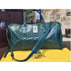 Goyard Goyardine Croisiere 45 Verde Con Adornos De Piel Verde 2309-3
