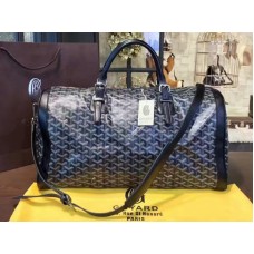Goyard Goyardine Croisiere 35 Azul oscuro con ribete de piel azul oscuro 2308-2