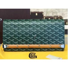 Clutch Goyard Chevron Monte Carlo Bois Verde