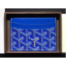 Tarjetero Goyard Goyardine Saint Sulpice azul claro
