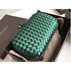 Bottega Veneta Clutch Con Nudo En Boucher Intreccio Verde