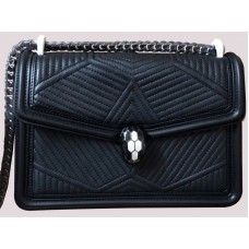 Bolso de hombro Bvlgari Serpenti Forever Negro