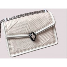 Bolso de hombro Bvlgari Serpenti Forever Blanco