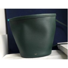 Bolso de mano Celine Claps de piel de becerro verde