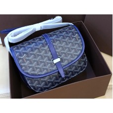 Goyard Bolso bandolera Goyardine Chevron Azul