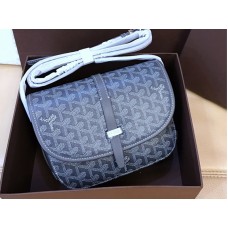 Goyard Bolso bandolera Goyardine Chevron Gris