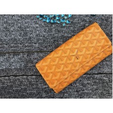 Cartera larga Goyard Varenne Chevron Amarillo