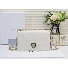 Bolso Dior Diorama de piel de cordero Blanco d05283
