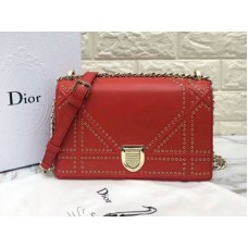 Bolso Dior Diorama de piel de becerro rojo d0422-13