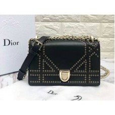 Bolso Dior Diorama pequeño de piel de becerro negro d0421-1