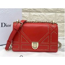 Bolso Dior Diorama pequeño de piel de becerro rojo d0421-12