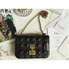 Dior Dioraddict Bolso de piel de cordero Negro d5818