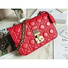 Dior Dioraddict Bolso de piel de cordero Rojo d58182