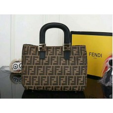 Bolso tote Fendi FF de tela con herrajes dorados ff06