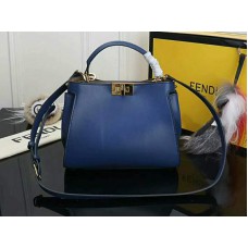 Bolso Fendi Peekaboo Essential de piel de becerro azul