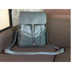 Mochila Goyard Goyardine de piel de becerro Alpin Gris