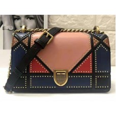 Bolso Diorama pequeño Dior con patchwork multicolor