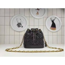 Bolso de mano Dior Mini Miss Dior de piel de cordero negro