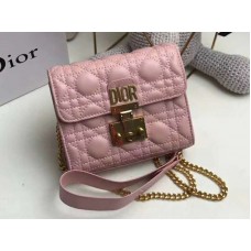 Bolso Dior Dioraddict Mini de piel de cordero Rosa
